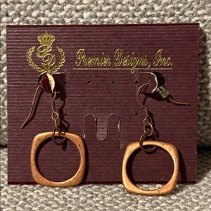 Premier Designs Embers Copper Earrings